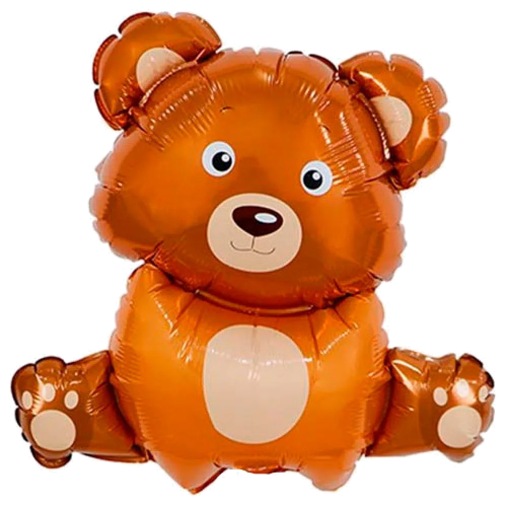 Шар: Шар (27"/68 см) Фигура Лесной Мишка, 1шт.