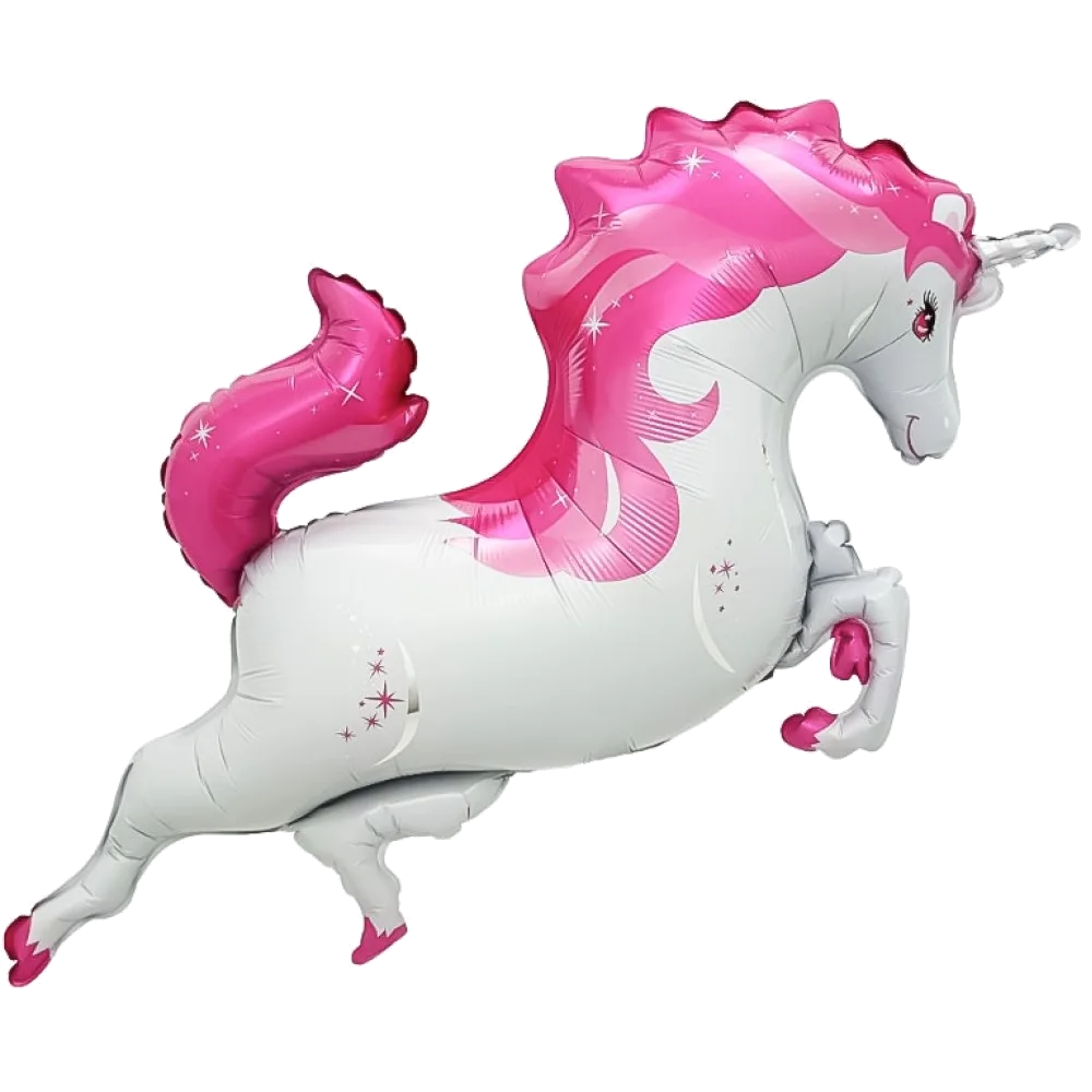 Шар: Шар (37''/94 см) Фигура, Звездный Единорог, Розовый