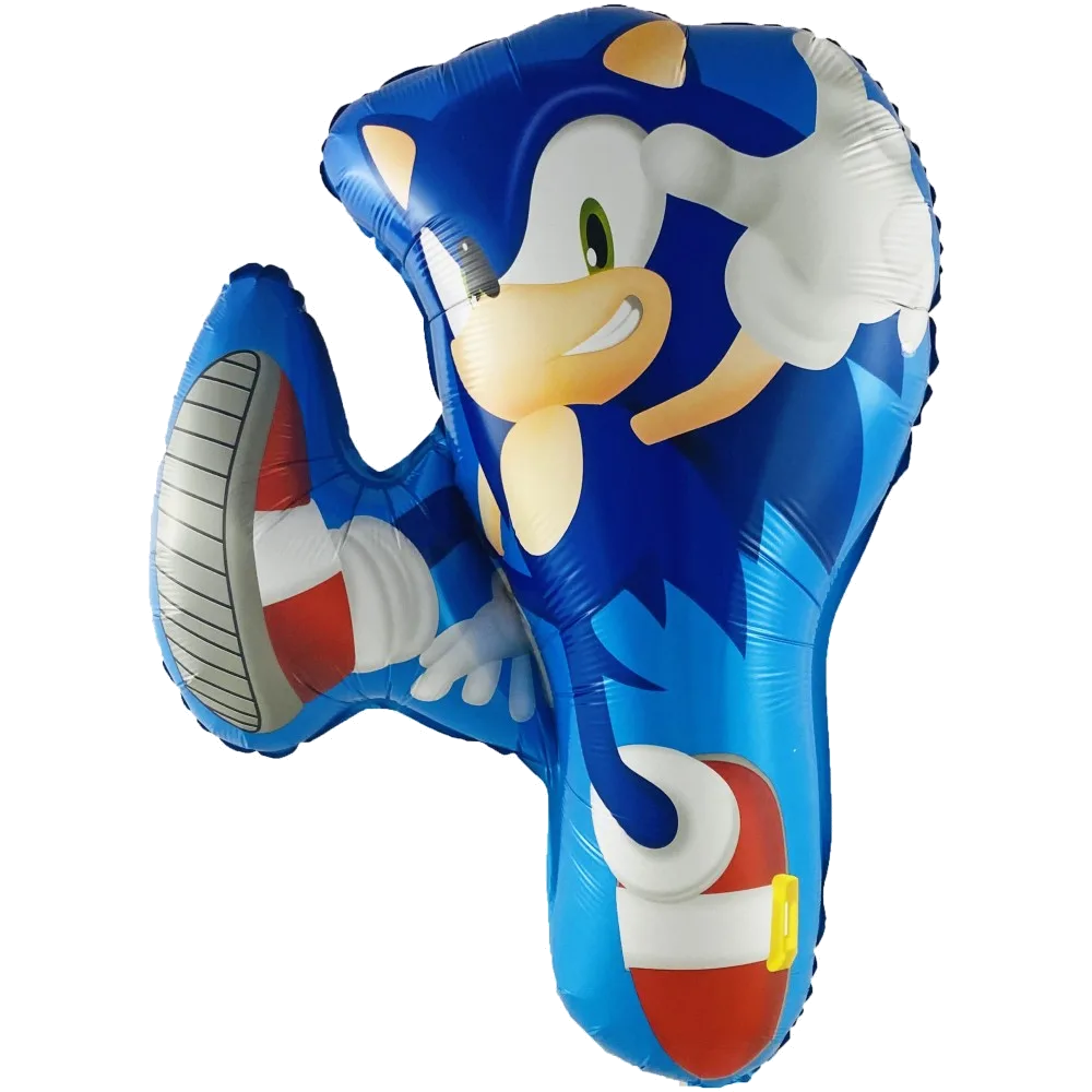 Шар: Шар (30''/76 см) Фигура, Ежик Аниме, Синий, 1 шт. в уп.