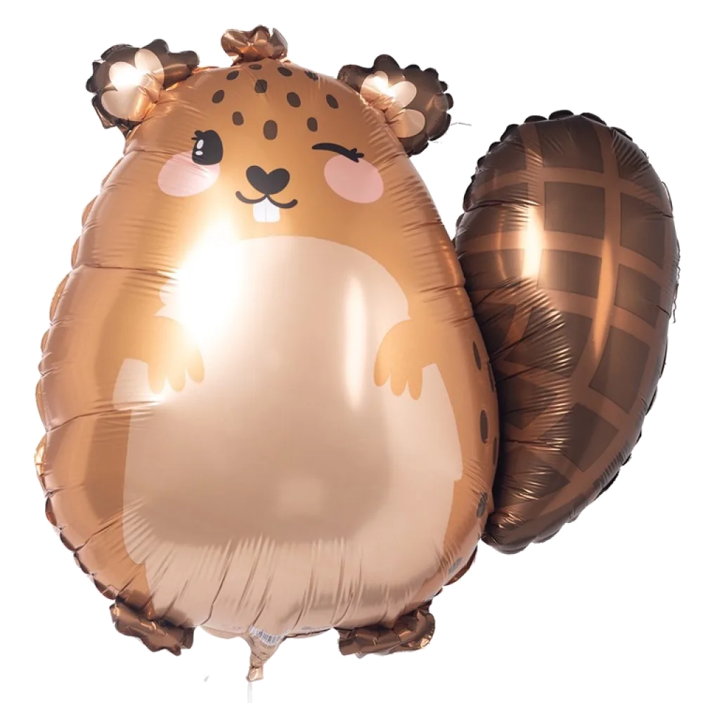 Шар: Шар (21"/53 см) Фигура Бобер, 1 шт. Grabo (Италия)