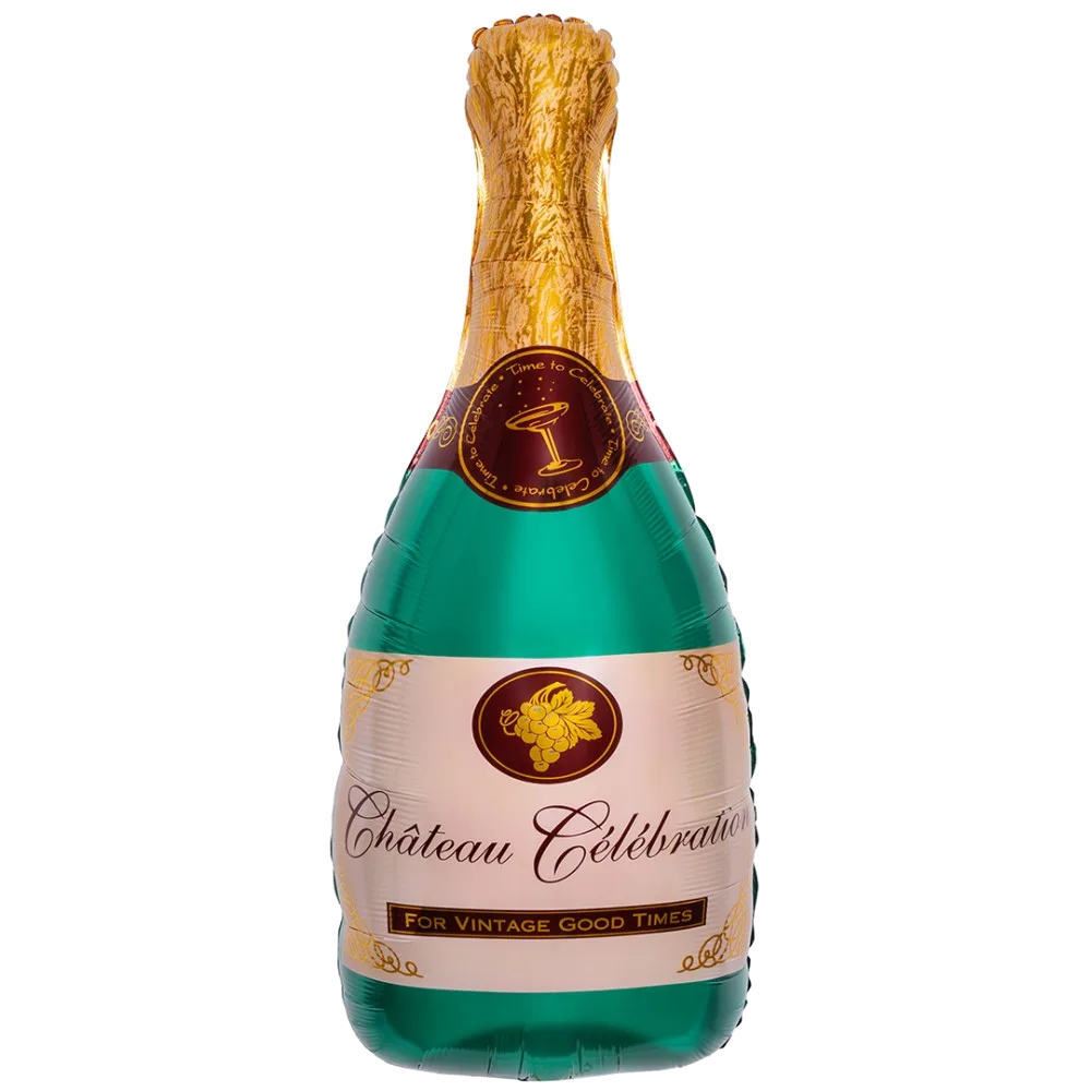 Шар: Шар (39''/99 см) Фигура, Бутылка Шампанское