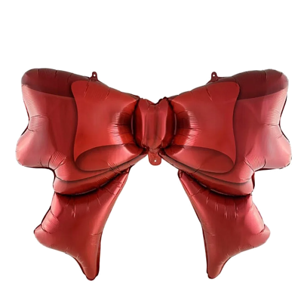 Шар: Шар (38"/97 см) Фигура, Бант, Красный, 1 шт.
