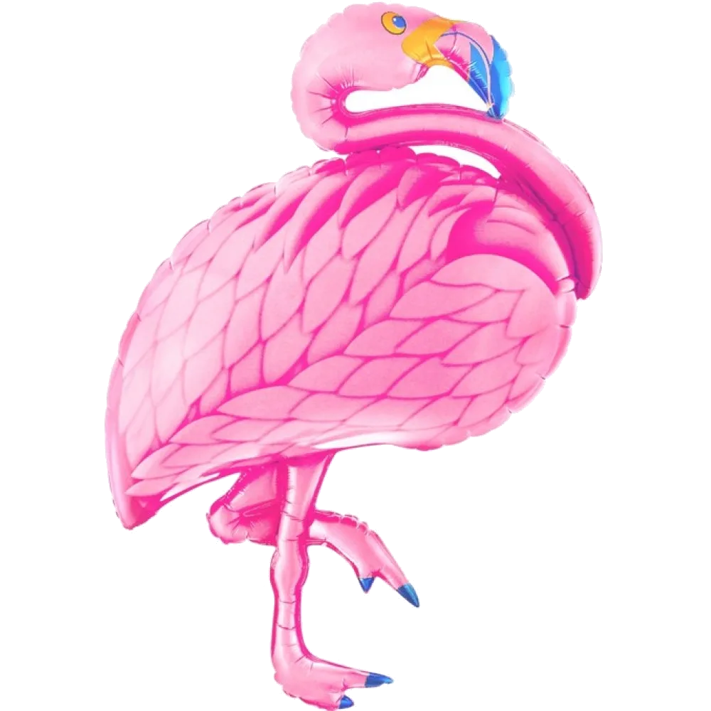 Шар: Шар (38''/97 см) Фигура, Фламинго, Розовый, 1 шт.