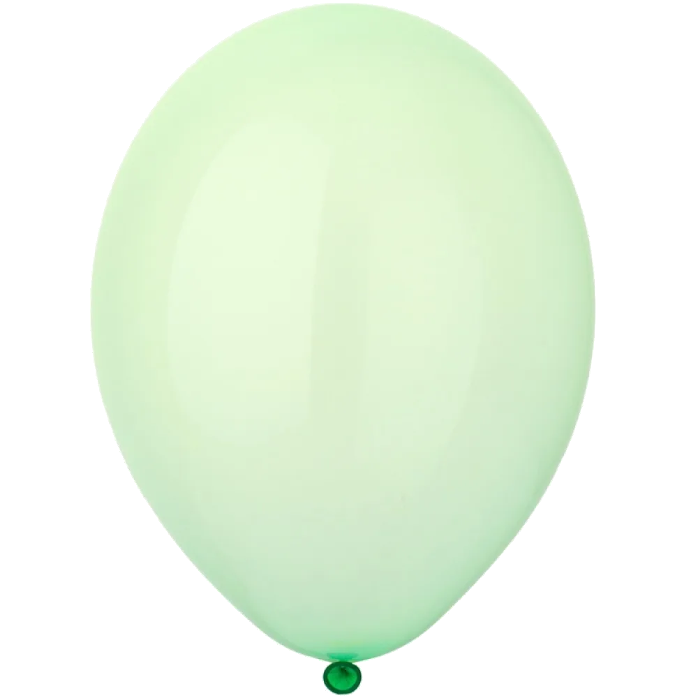 Шар: Шар (14"/36 см) Светло-зеленый, кристалл, 1 шт. Belbal (Бельгия)