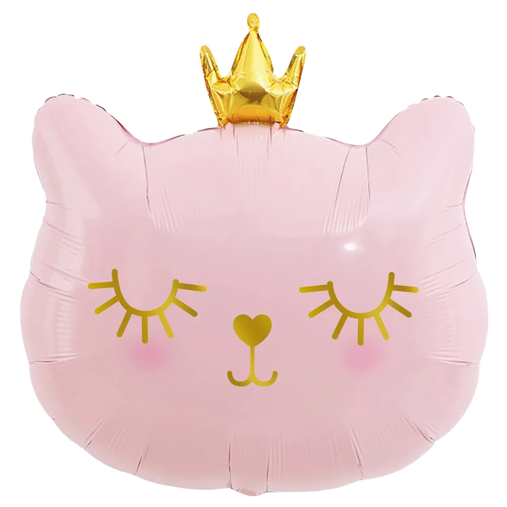 Шар: Шар (29''/74 см) Фигура, Котенок Принцесса, Розовый