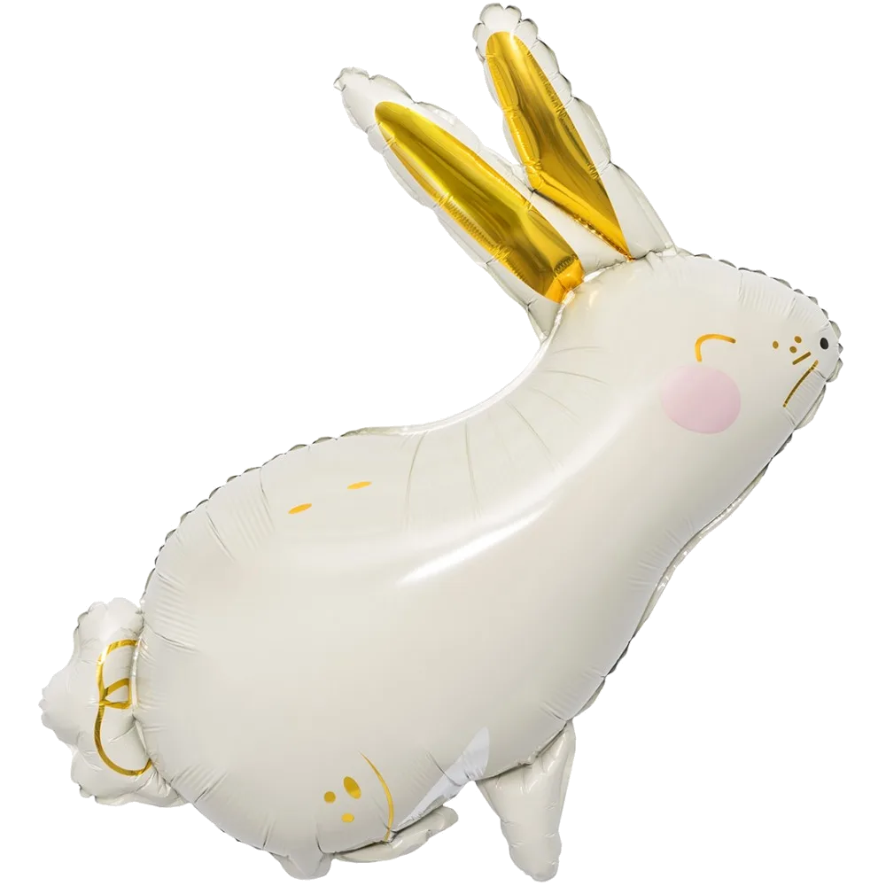 Шар (33''/84 см) Фигура, Большой Зайка, Золотые ушки