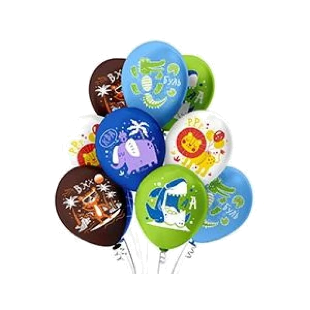 Шар: Шар (12''/30 см) Африка! 5 дизайнов, 1 шт. BK (Тайланд)