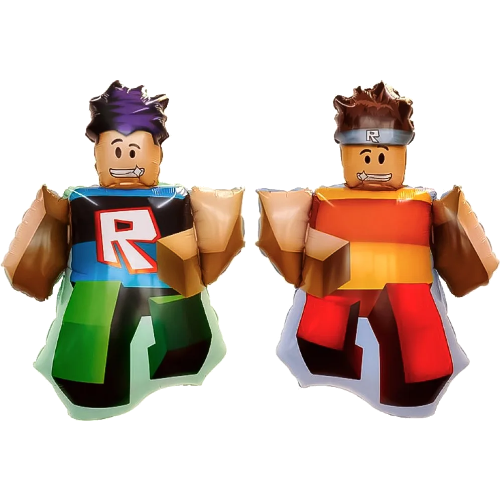 Шар: Шар (34''/86 см) Фигура, Блоки, Мальчики Герои, 1 шт. в уп.