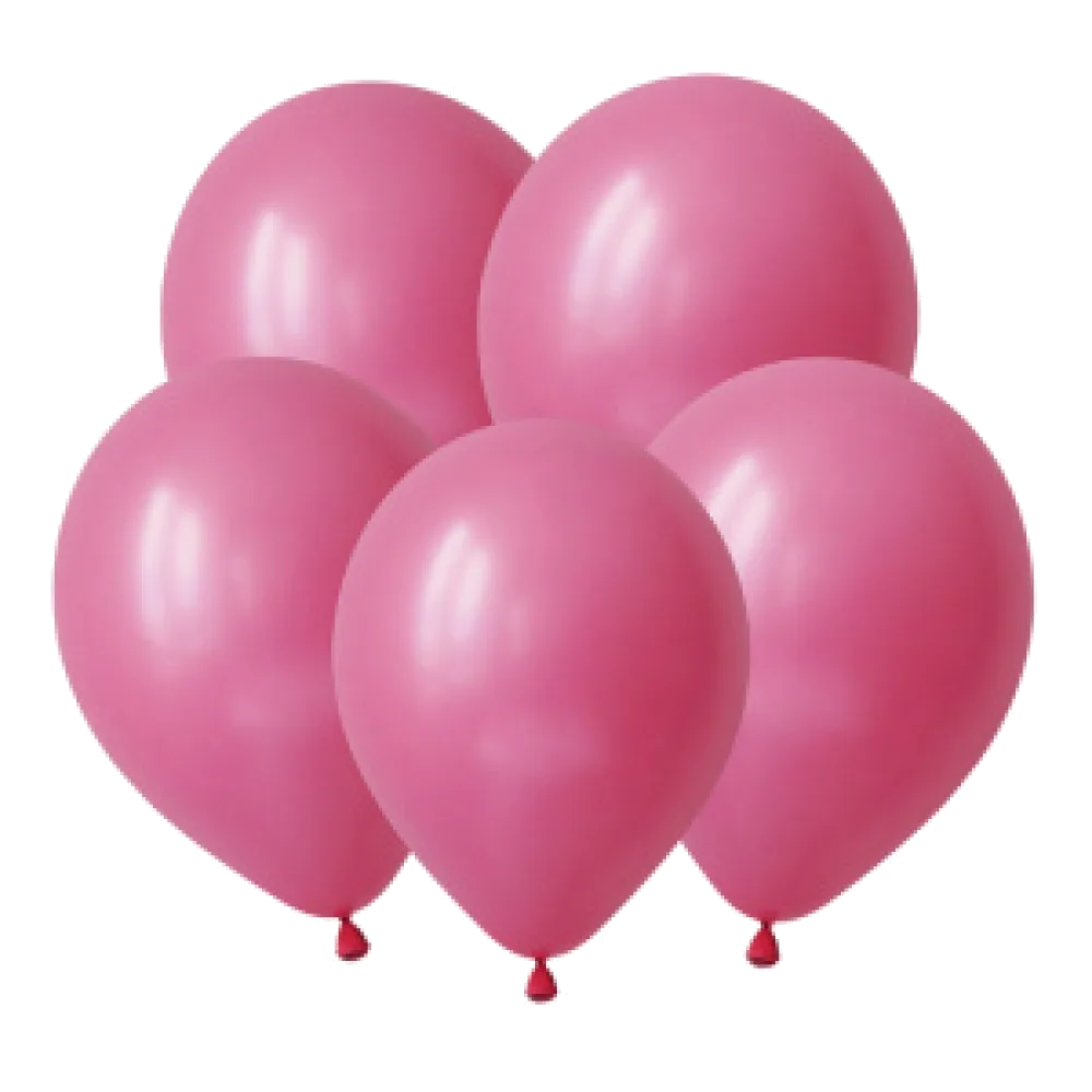 Шар: Шар V (5"/12,5 см) Розовый 100 шт. Decobal (Вьетнам)