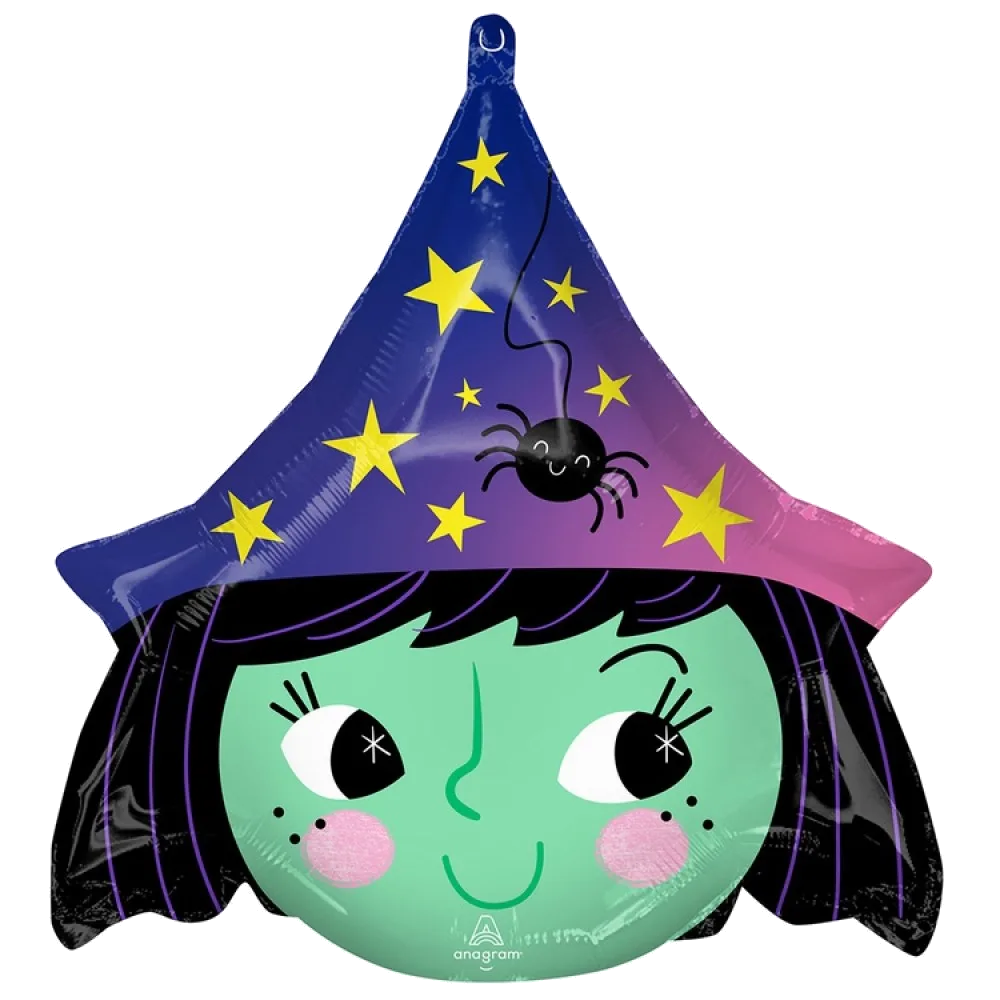 Шар: Шар (19"/48 см) Фигура, Ведьма Милая