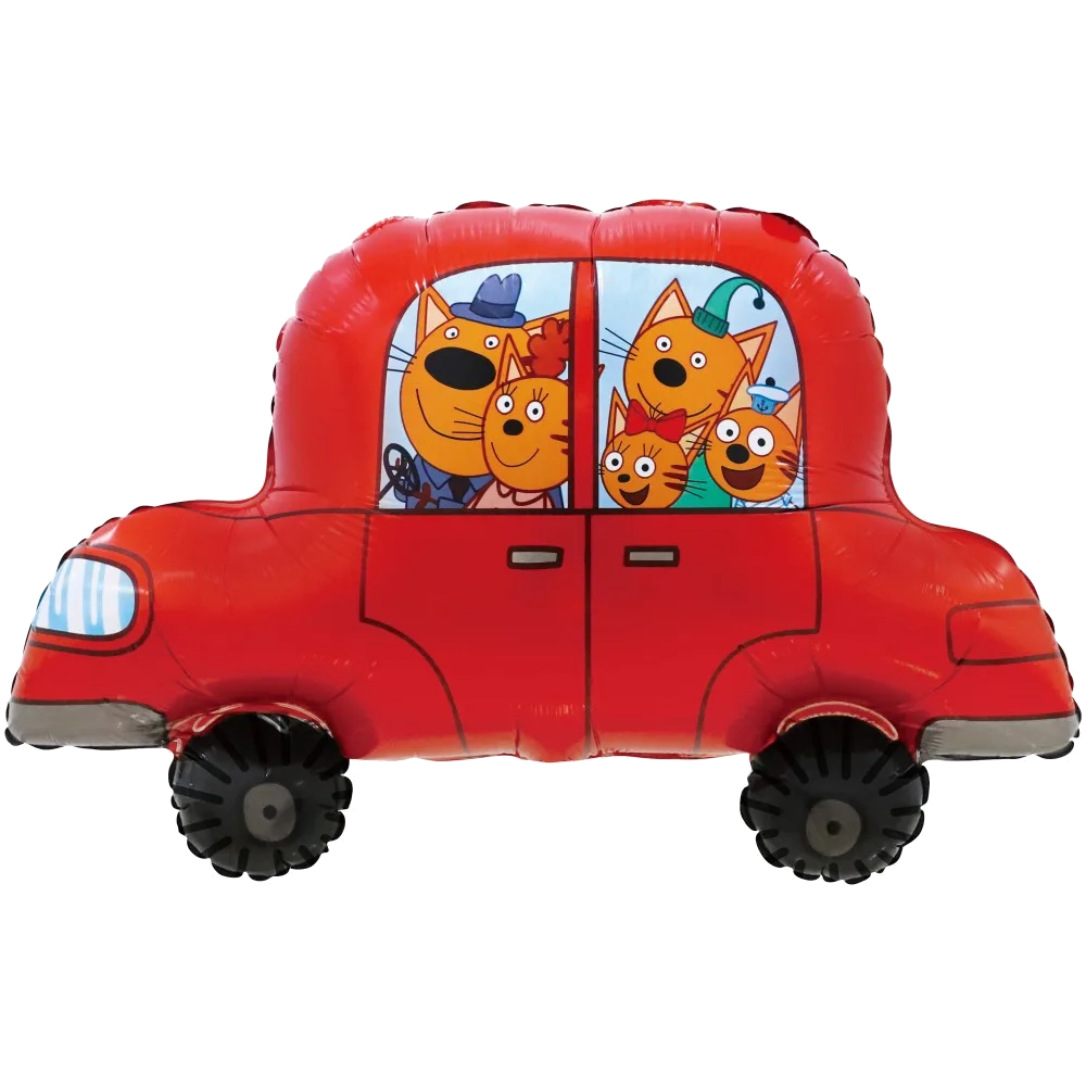 Шар: Шар (30''/76 см) Фигура, Три Кота, Автомобиль