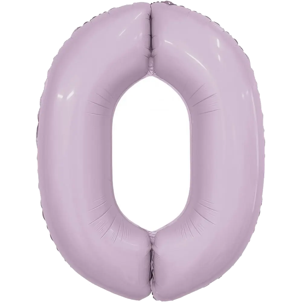 Шар Шар (40''/102 см) Цифра, 0 Slim, Орхидея, Цифра, 40"/102 см