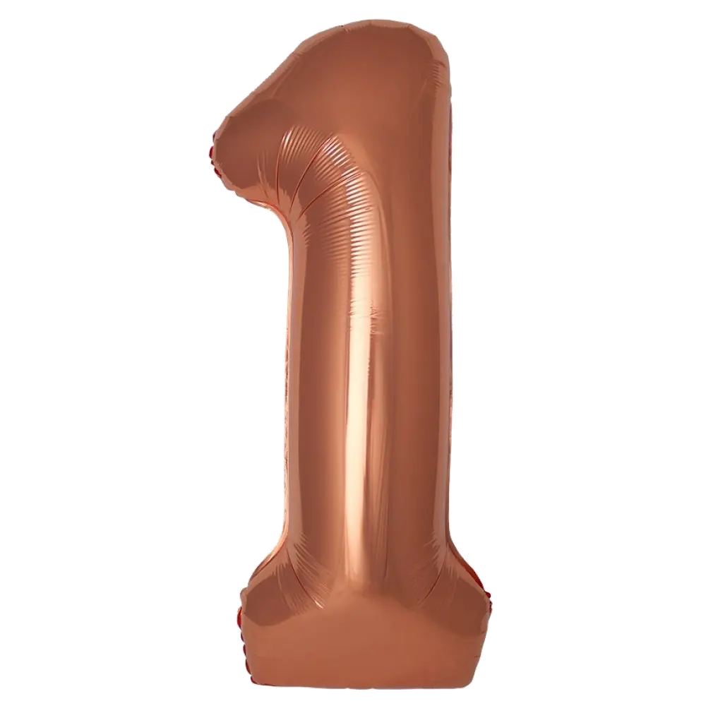 Шар Шар И (40''/102 см) Цифра, 1 Slim, Бронза, Металлик, Цифра, 40"/102 см, металлик