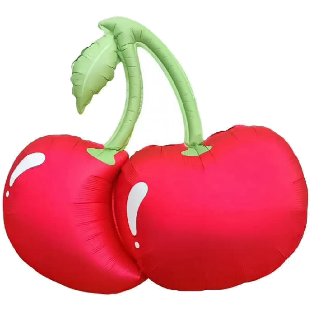 Шар: Шар (33''/84 см) Фигура, Вишня, Красный, Сатин, 1 шт.