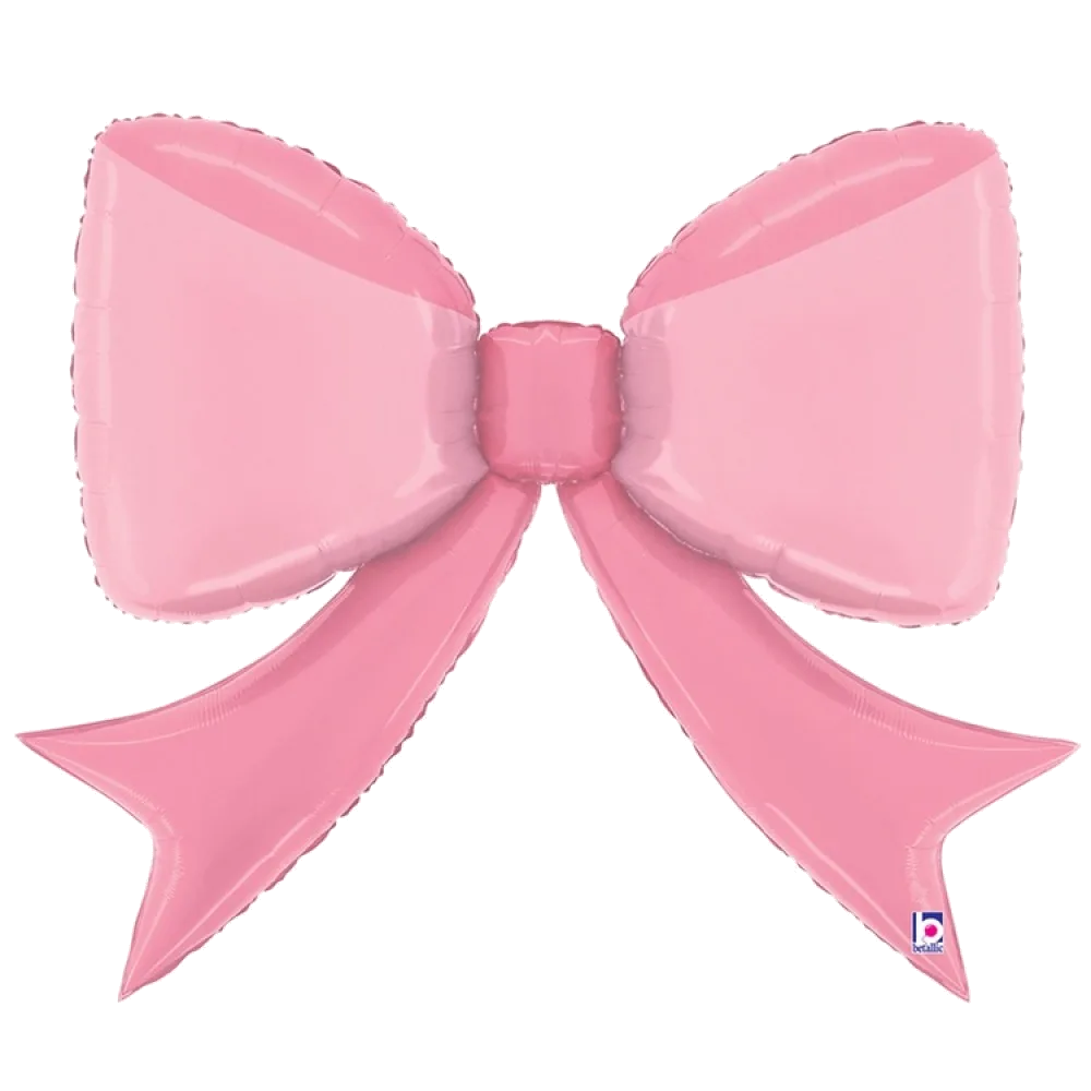 Шар: Шар (41''/104 см) Фигура, Бант, Розовый, 1 шт. в уп. Betallic (Италия)