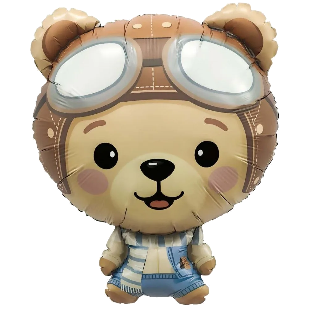 Шар: Шар (29''/74 см) Фигура, Мишка Пилот, 1 шт. в уп. Agura (Россия)2.4П