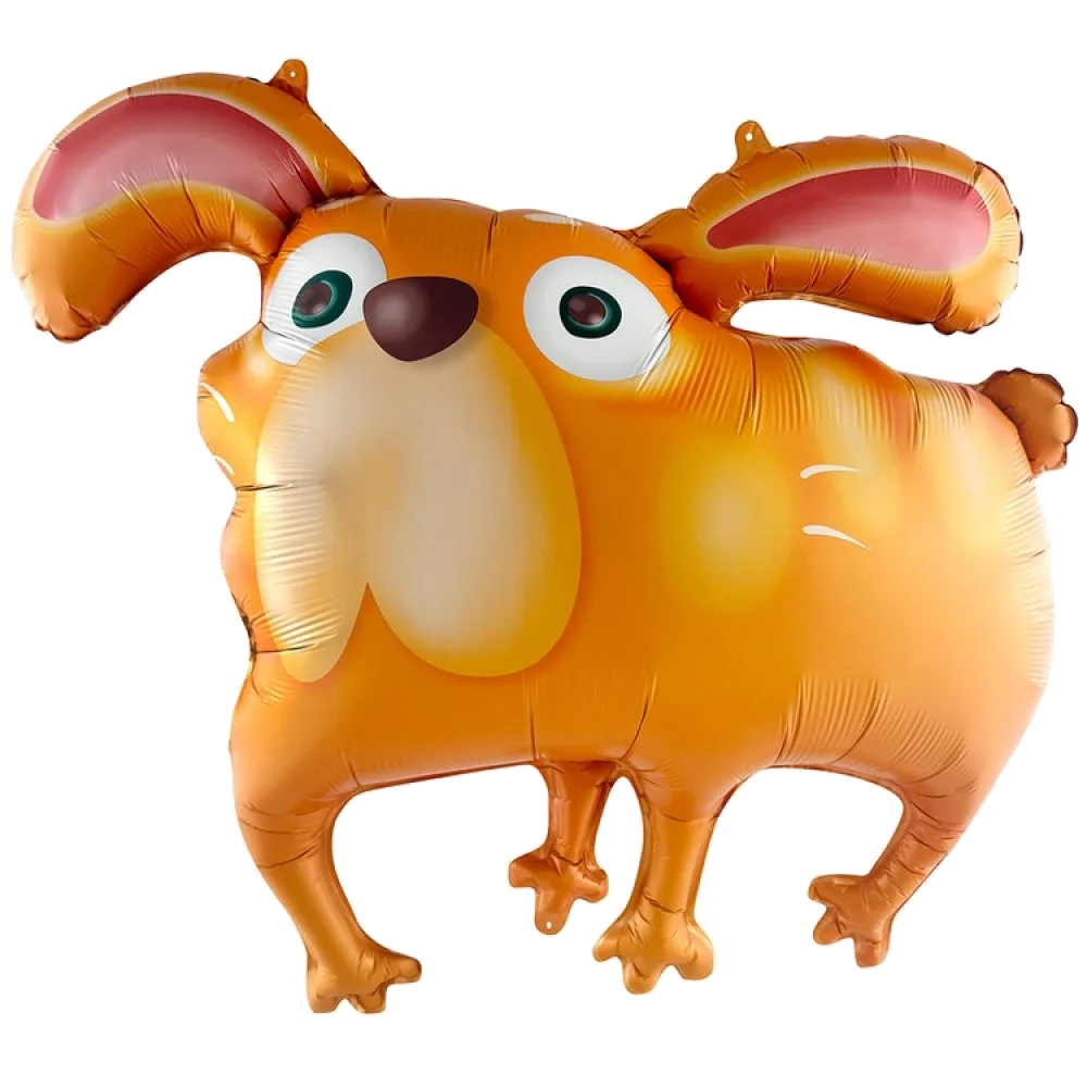 Шар: Шар (32"/81 см) Фигура, Собака ушастая рыжая, 1 шт. в уп.