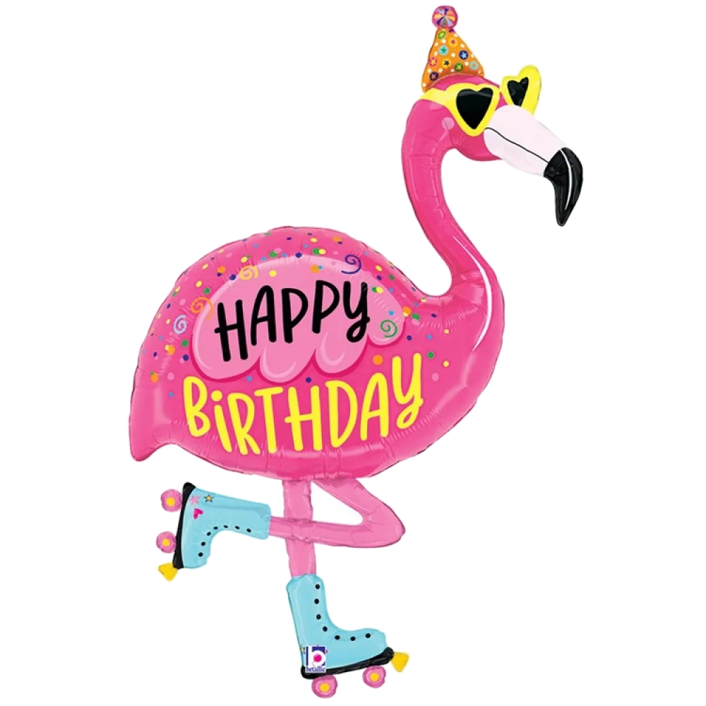 Шар (42"/107 см) Фигура, HB Фламинго на стиле