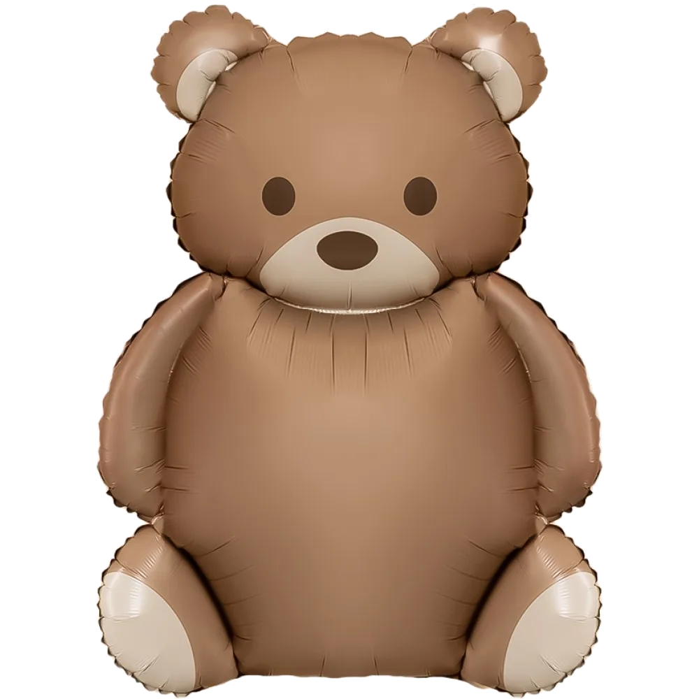 Шар: Шар (35''/89 см) Фигура, Мишка, Сатин