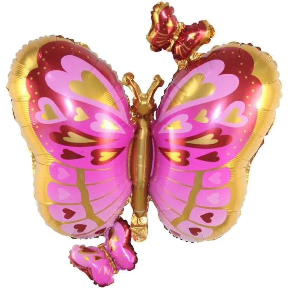 Шар: Шар (29''/74 см) Фигура, Бабочки, Розовый, 1 шт. в уп. 2П