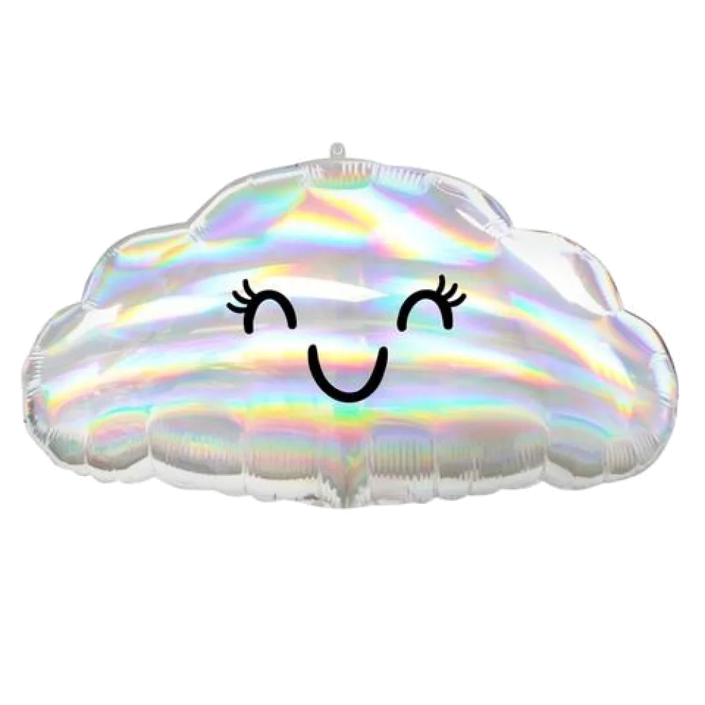 Шар: Шар (23"/58 см) Фигура, Облако с глазами переливы, 1 шт. в уп. Anagram (США)  2 П