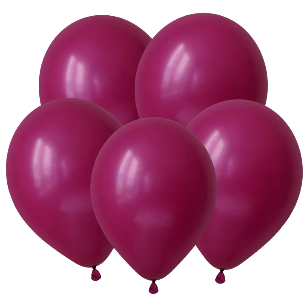 Шар: Шар V (12"/30 см) Пурпурный Пастель (Magenta) 1 шт. Decobal (Вьетнам)