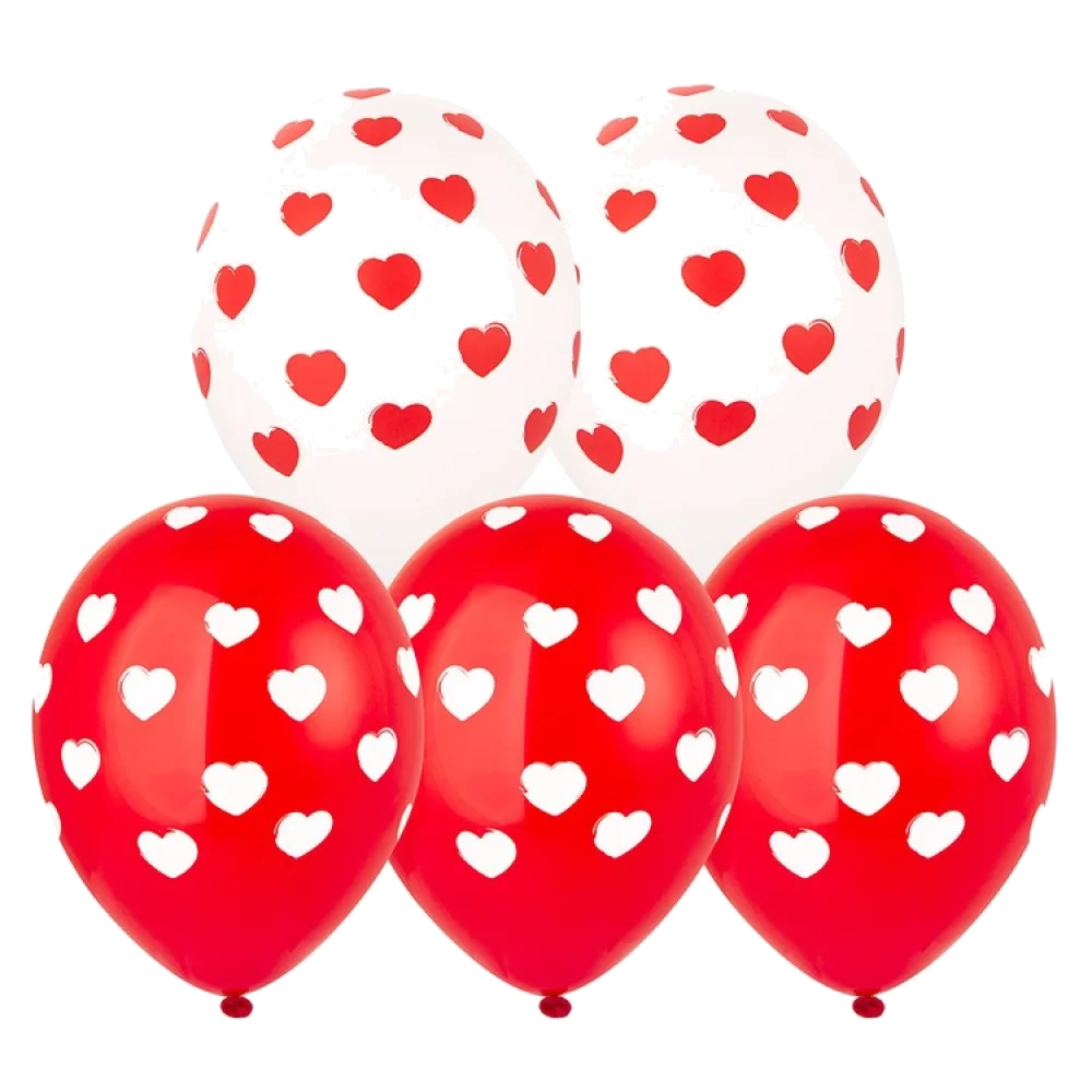 Шар: Шар (14"/36 см) Сердца браш, 1 шт. Belbal (Бельгия)