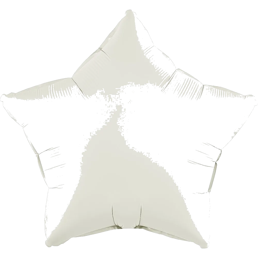 Шар: Шар (30''/76 см) Звезда, Кремовый, Сатин, 1 шт. в уп. Falali (Китай)