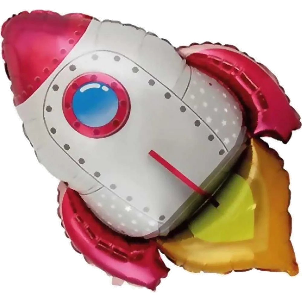 Шар: Шар (30''/76 см) Фигура, Ракета, Красный