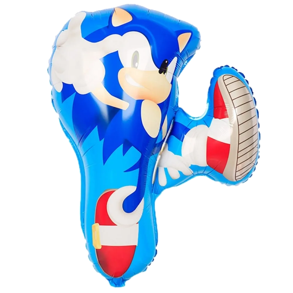 Шар: Шар (28''/71 см) Фигура Ежик Аниме, Соник 1 шт. в уп. 1.8П