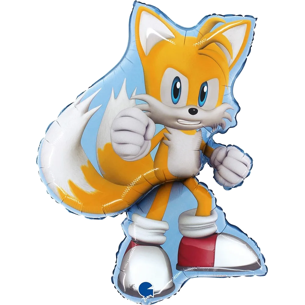 Шар: Шар (26''/66 см) Фигура, Соник, Тейлз, 1 шт. Grabo (Италия)