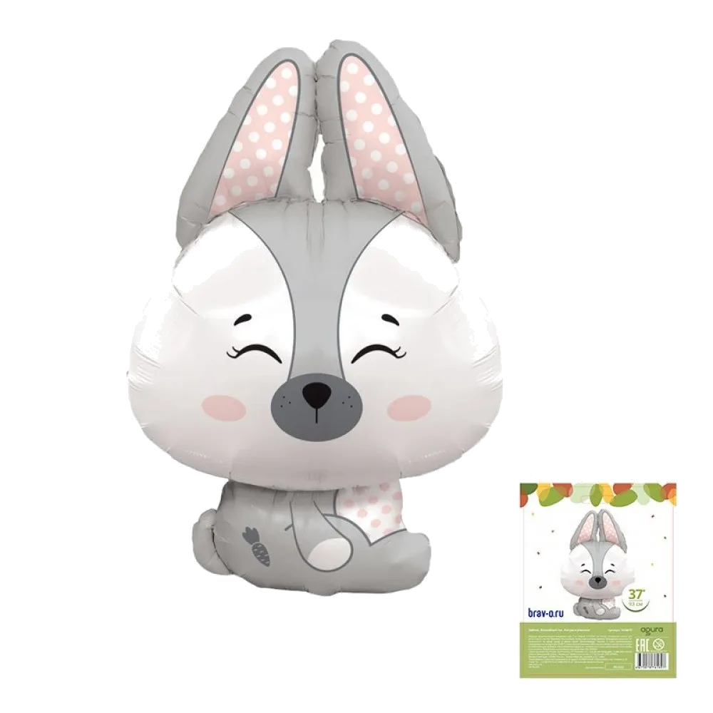 Шар: Шар (37"/94 см) Фигура, Зайчик, Волшебный лес