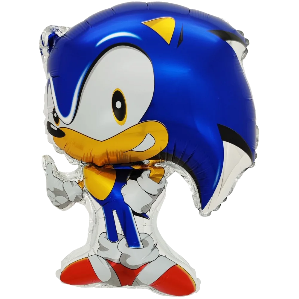 Шар: Шар (27''/69 см) Фигура, Ежик Аниме, Синий, 1 шт. в уп.