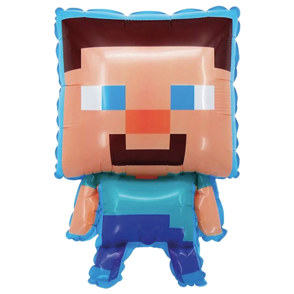 Шар: Шар (26''/66 см) Фигура, Пиксельный герой, Майнкрафт 1 шт. в уп. 1П