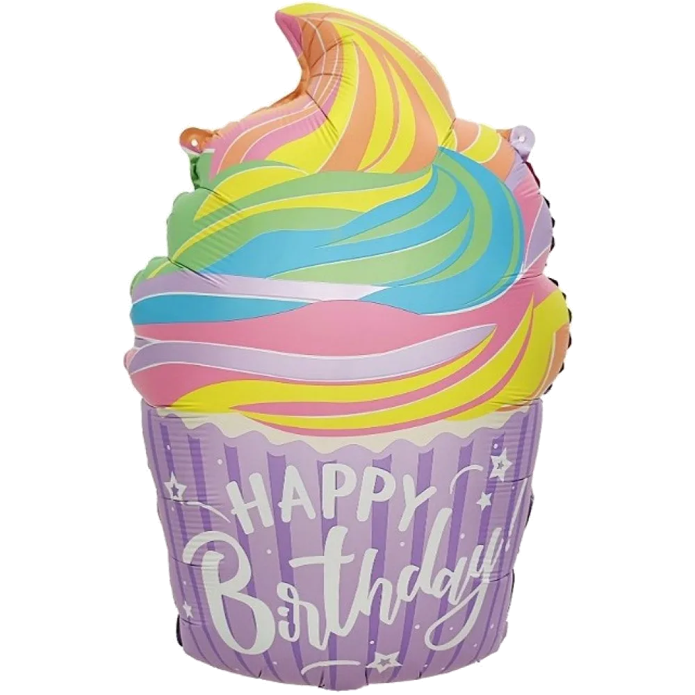 Шар: Шар (23''/58 см) Фигура, Нежный капкейк кекс 1 шт. 1.2П