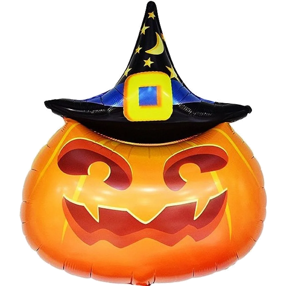 Шар: Шар (34''/86 см) Фигура Тыква в Волшебной шляпе