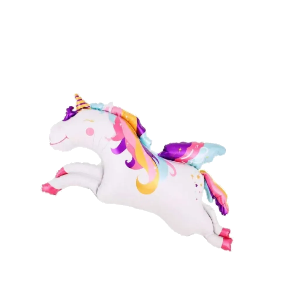Шар: Шар (41''/104 см) Фигура, Единорог, Летящий, 1 шт. в уп.