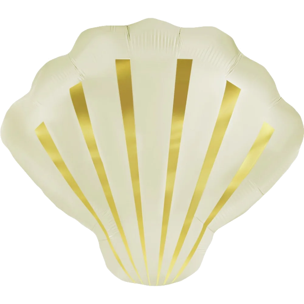 Шар: Шар (21''/53 см) Фигура, Морская ракушка, Кремовый, Сатин