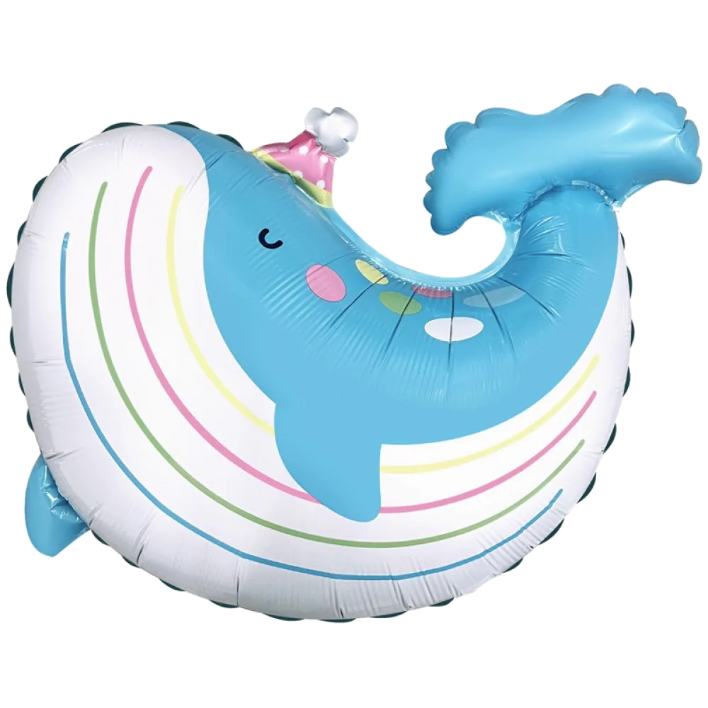 Шар: Шар (24''/61 см) Фигура, Кит в колпачке, 1 шт.1.3 П