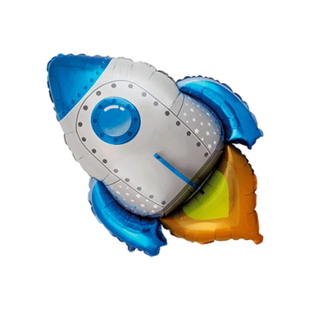 Шар: Шар (30''/76 см) Фигура, Ракета, Синий