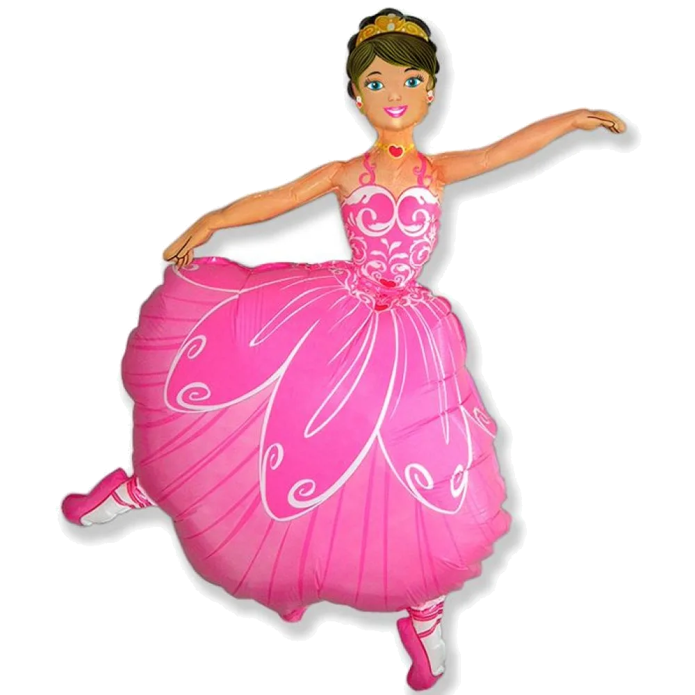 Шар: Шар (40"/102 см) Фигура Балерина, 1 шт. Flexmetal (Испания)1.9П