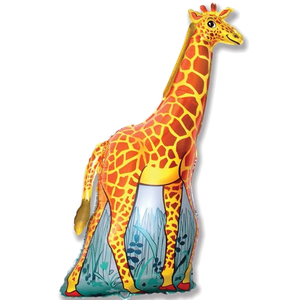 Шар: Шар (47"/118 см) Фигура, Жираф (оранжевый), 1 шт. Flexmetal (Испания) 2.9 П