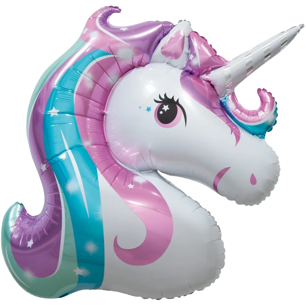 Шар: Шар (45''/114 см) Фигура, Голова, Звездный Единорог