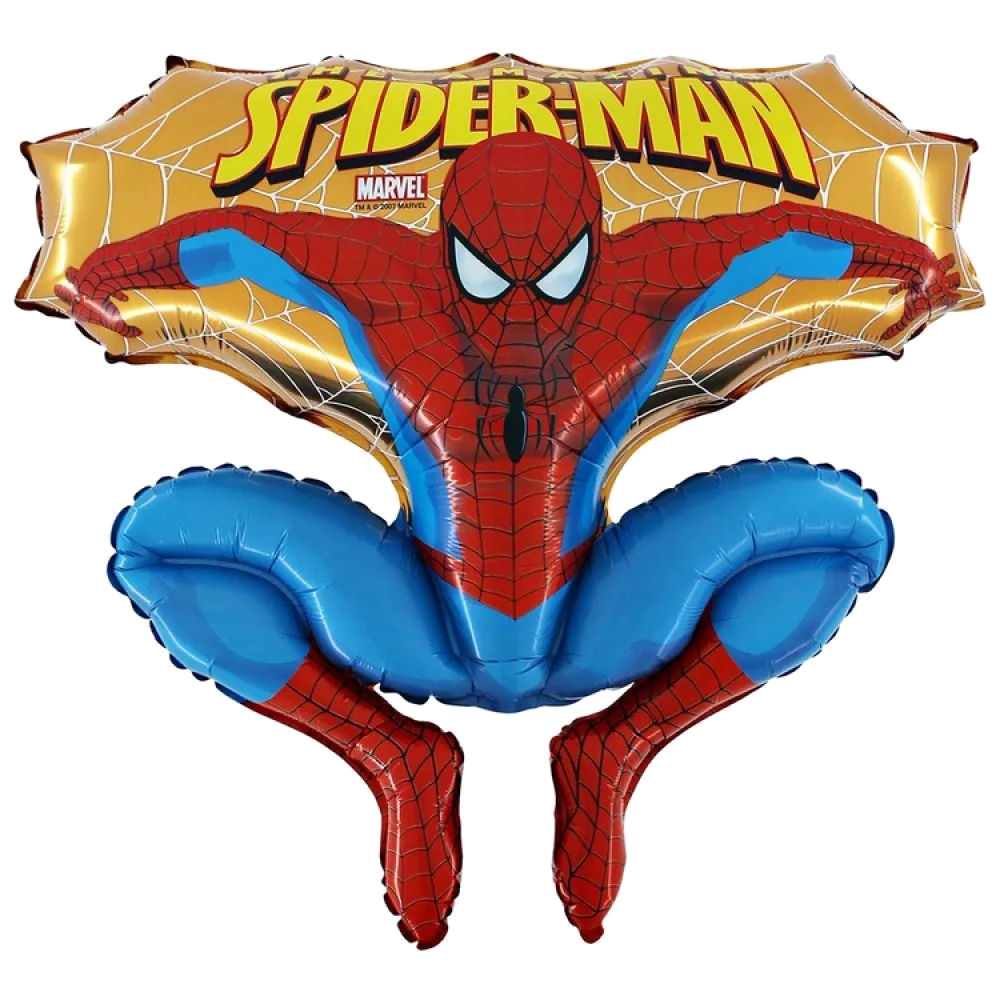 Шар: Шар (33"/84 см) Фигура Человек Паук, 1 шт. Grabo (Италия) 2. 4 П