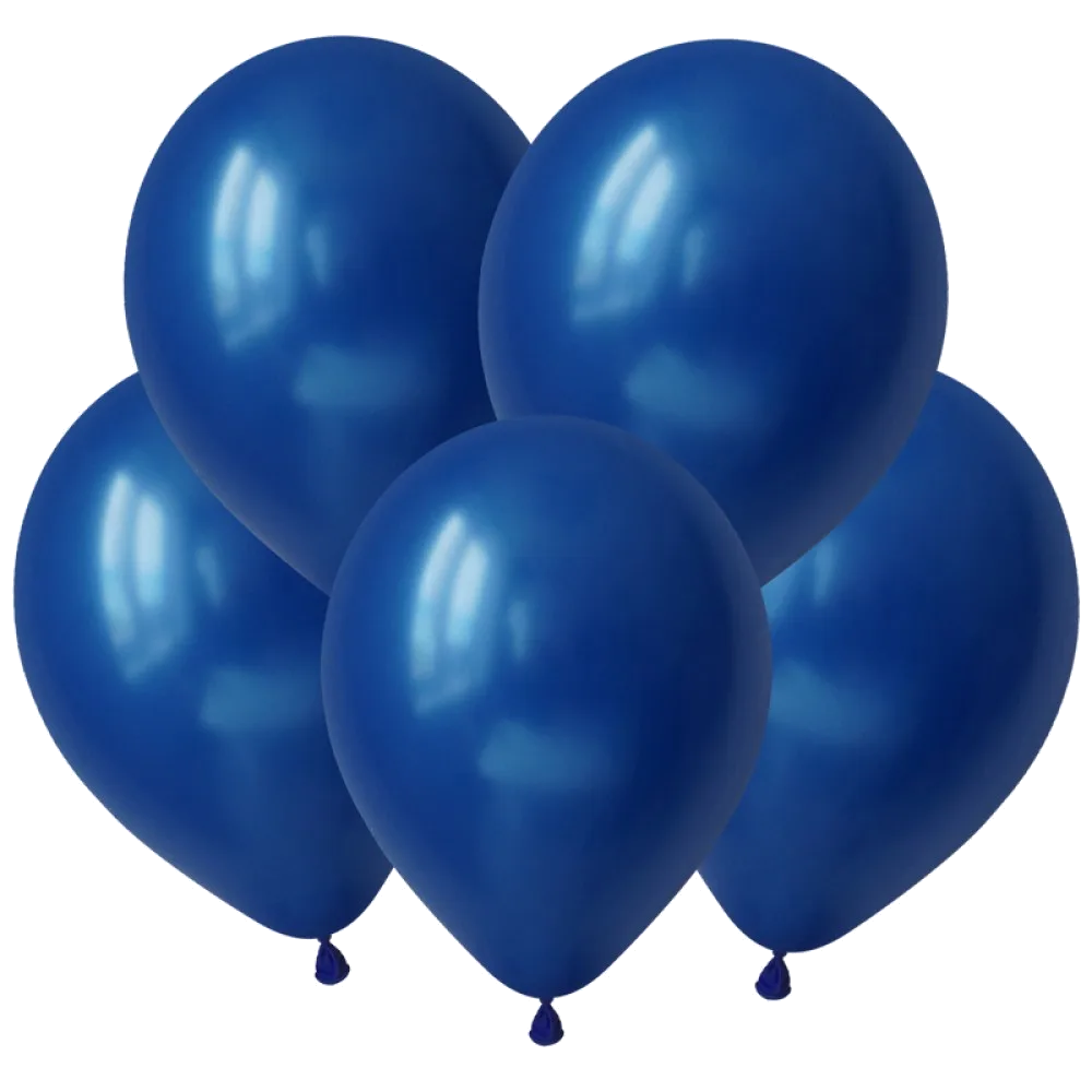 Шар: Шар V (12"/30 см) Металлик Темно-синий 1 шт. Decobal (Вьетнам)