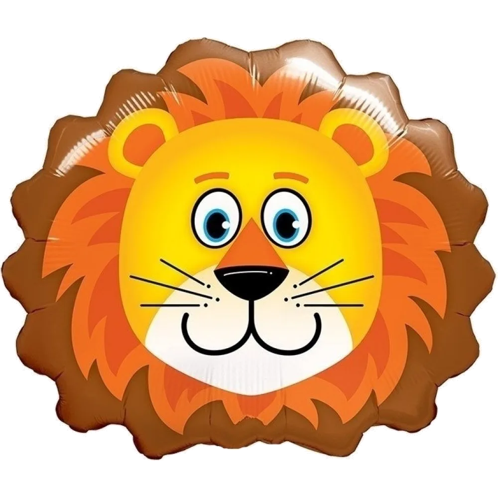 Шар: Шар (29''/74 см) Фигура, Голова, Милый Лев