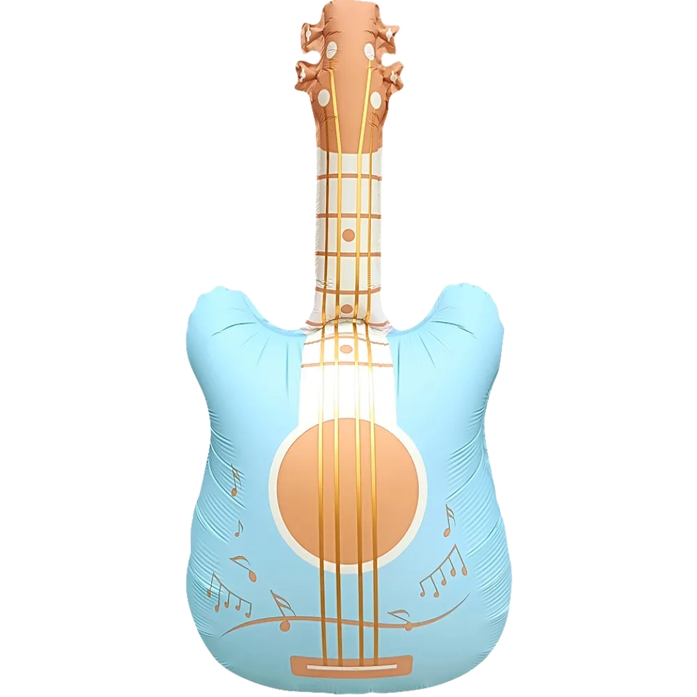 Шар: Шар (35''/89 см) Фигура, Гитара, Голубой
