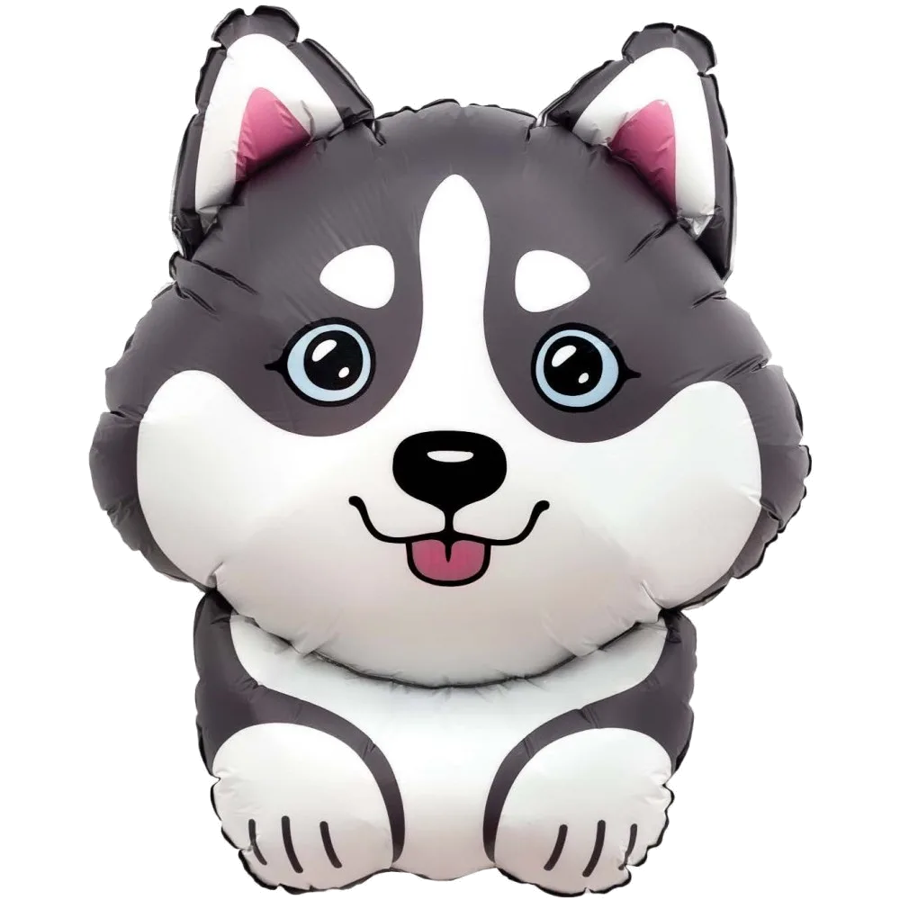 Шар: Шар (32''/81 см) Фигура, Хаски, 1 шт. в уп. Agura (Россия)