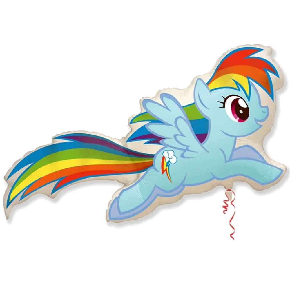 Шар: Шар (43''/109 см) Фигура, My Little Pony, Лошадка Радуга, 1 шт. Flexmetal (Испания)1.7П