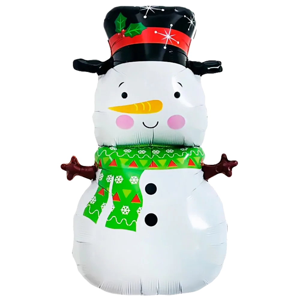 Шар: Шар (31''/79 см) Фигура, Снеговик в шляпе, 1 шт. в уп.